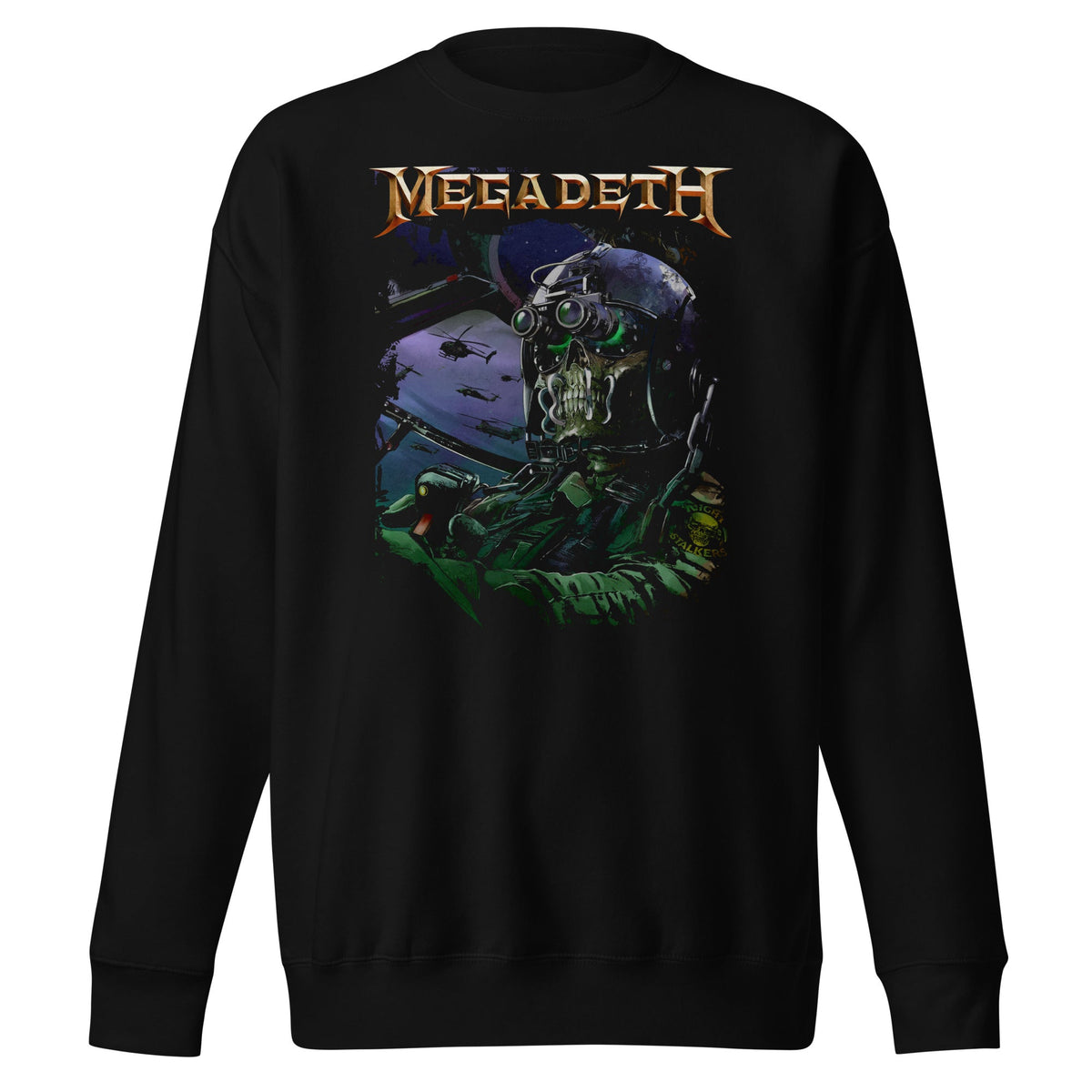 MerchMoment Megadeth - Night Vision Crewneck Sweatshirt Officially Licensed
