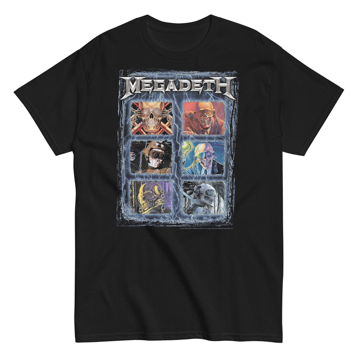 MerchMoment Megadeth - Six Vics Mens T Shirt Officially Licensed