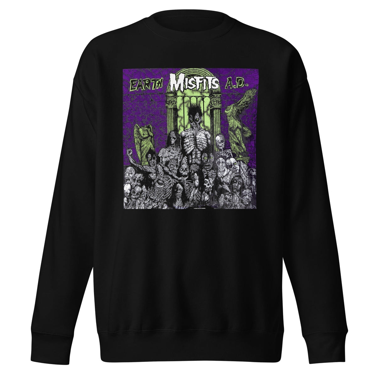 MerchMoment Misfits - Earth Crewneck Sweatshirt Officially Licensed