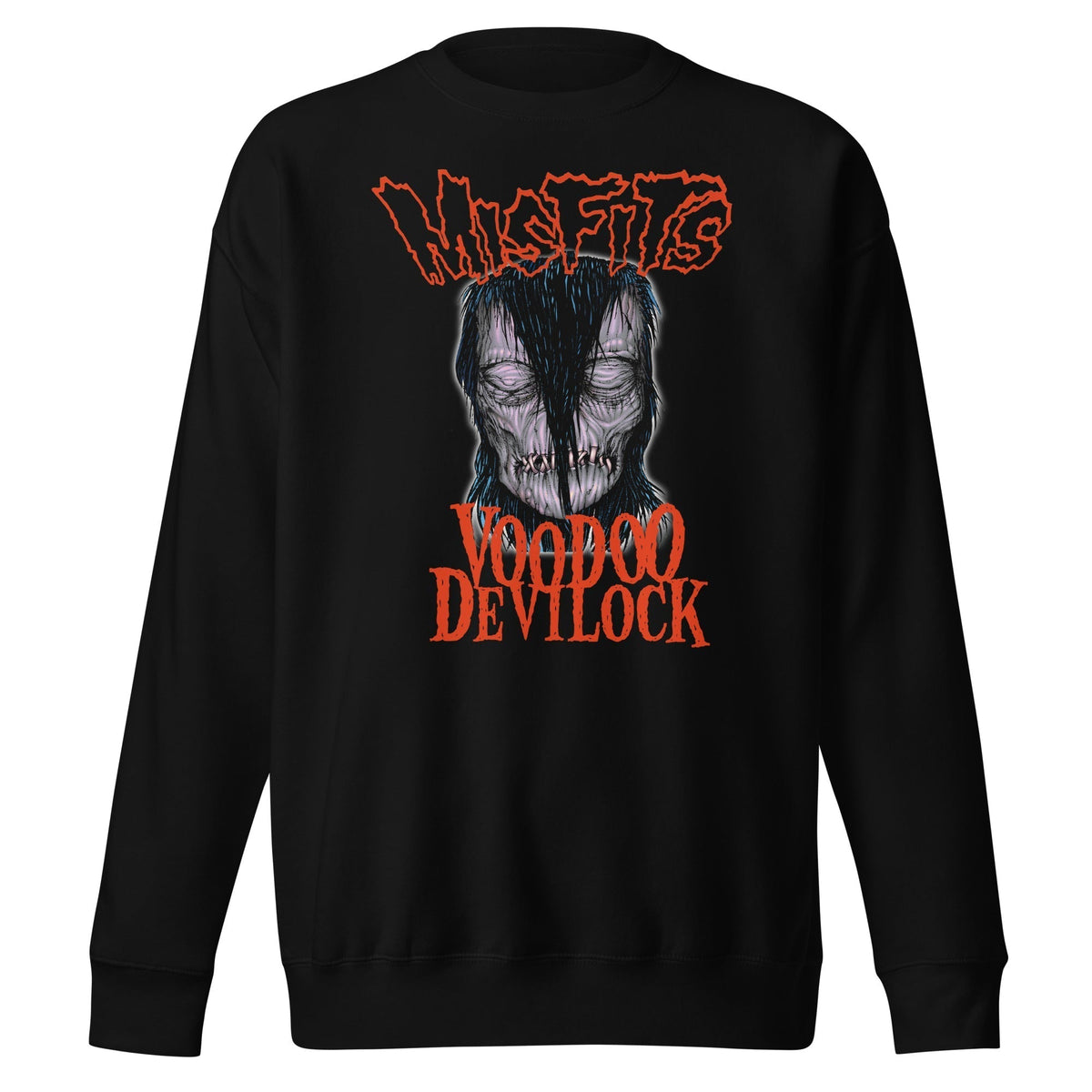 MerchMoment Misfits - VooDoo Devilock Crewneck Sweatshirt Officially Licensed