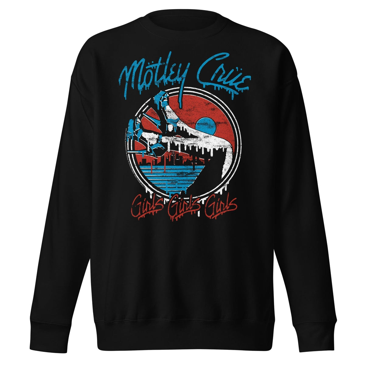 MerchMoment Motley Crue - Girls Drip Crewneck Sweatshirt Officially Licensed