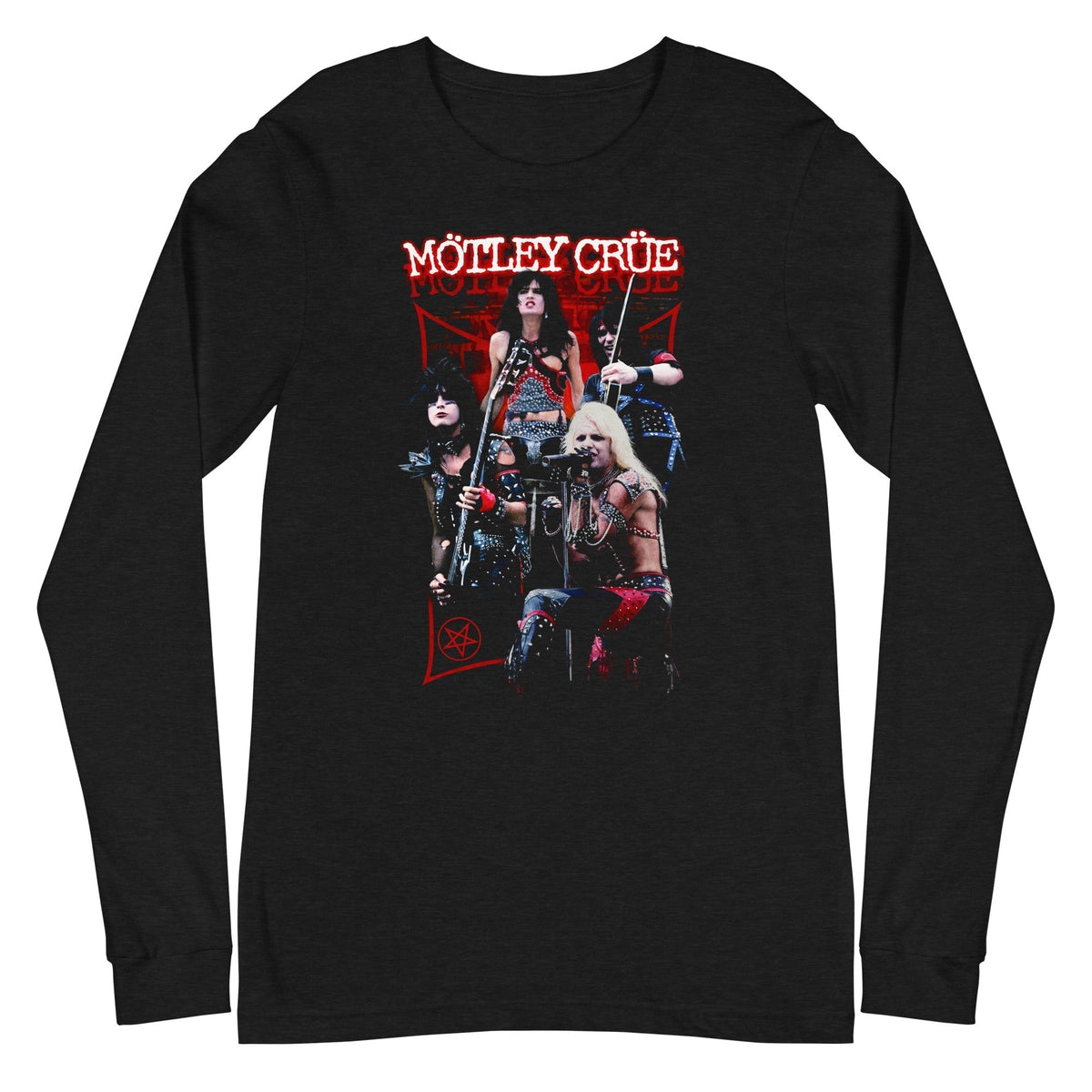 MerchMoment Motley Crue - Live Long Sleeve Shirt Officially Licensed