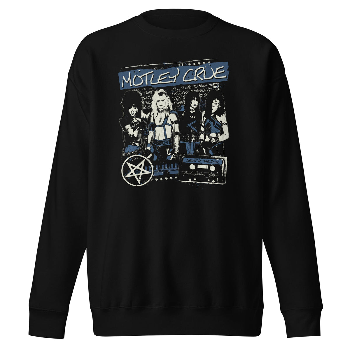MerchMoment Motley Crue - New York City Crewneck Sweatshirt Officially Licensed