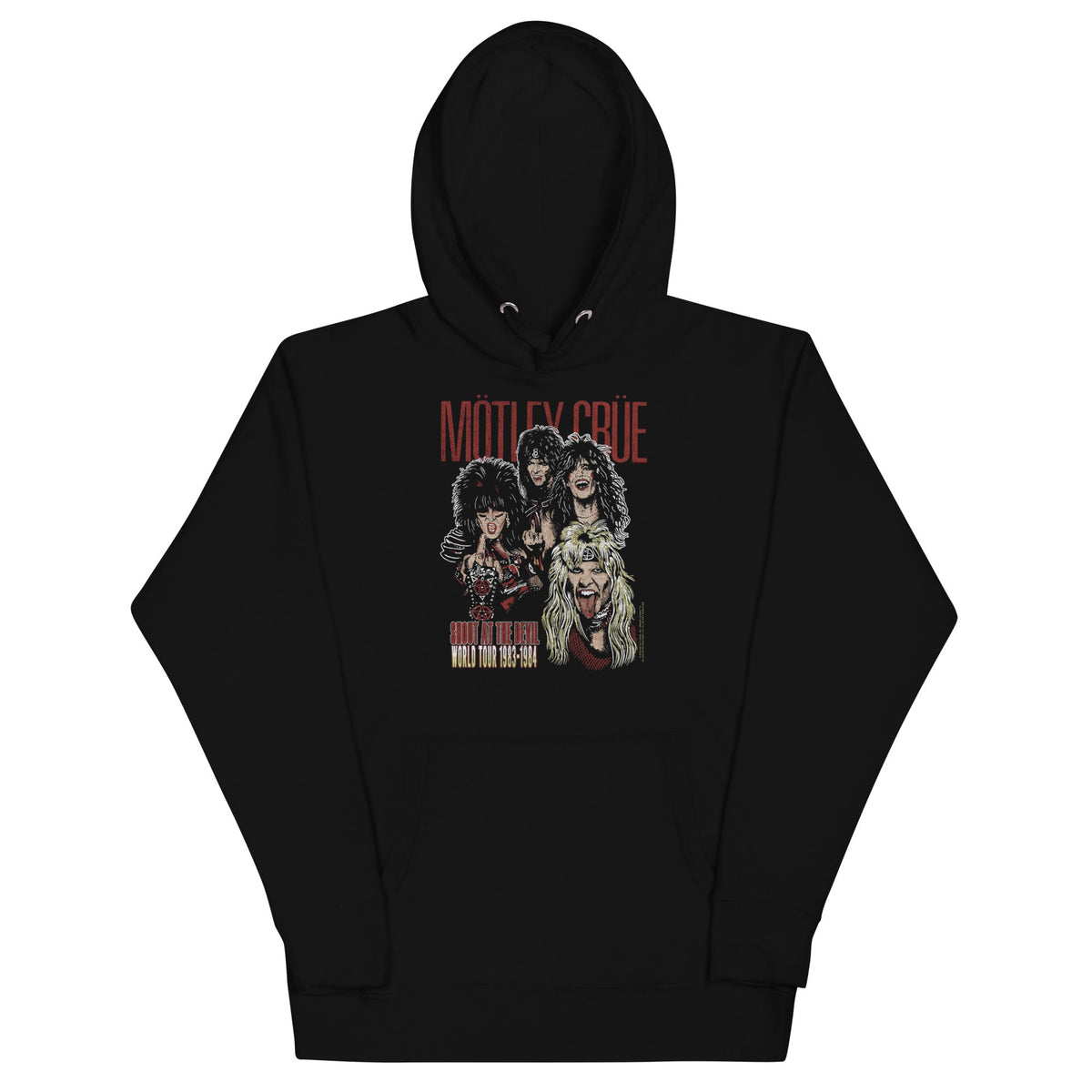 MerchMoment Motley Crue - Shout at the Devil Hoodie Sweatshirt Officially Licensed