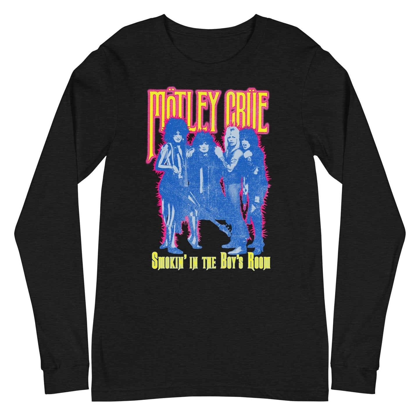 MerchMoment Motley Crue - Smokin' in the Boy's Room Long Sleeve Shirt Officially Licensed