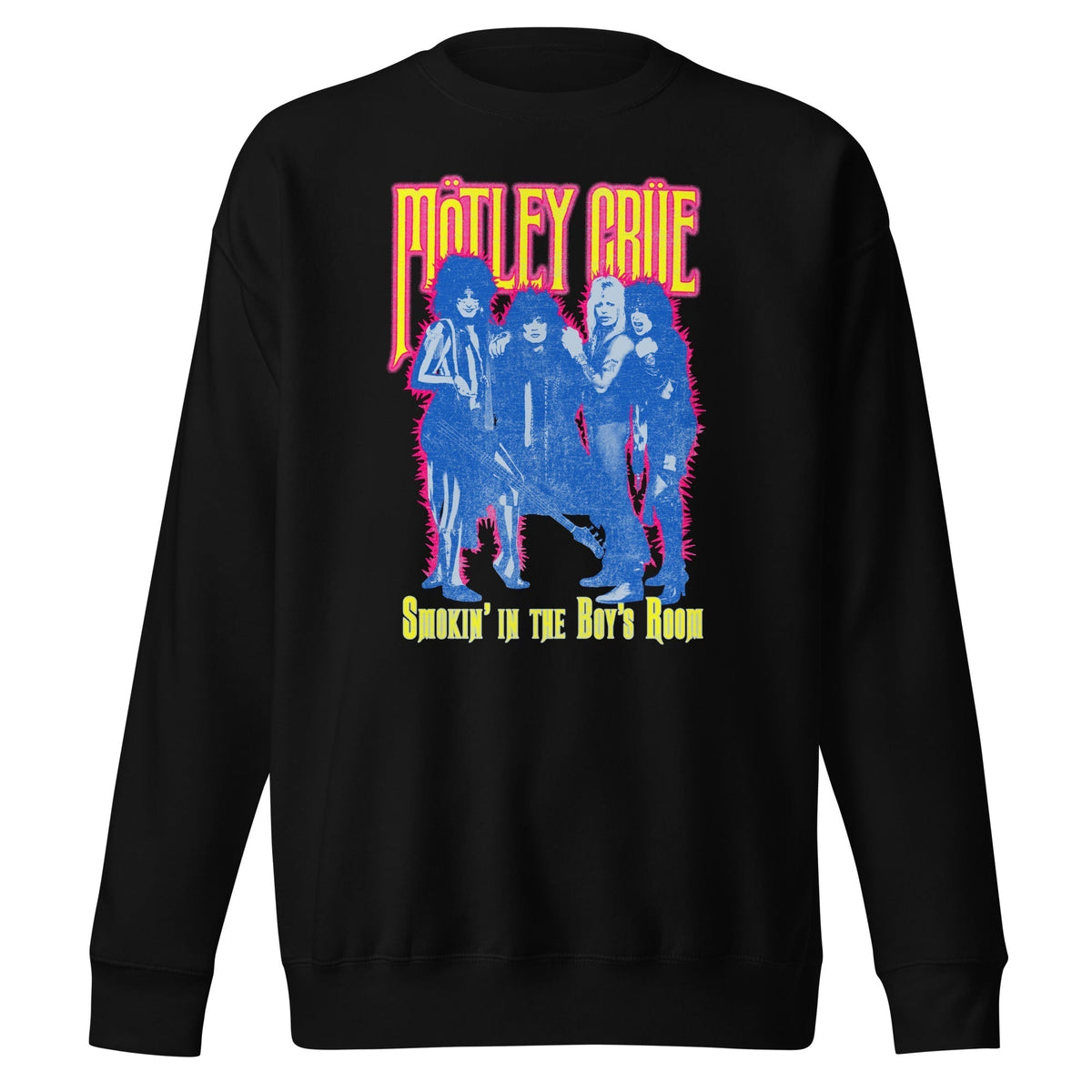 MerchMoment Motley Crue - Smokin' in the Boy's Room Crewneck Sweatshirt Officially Licensed