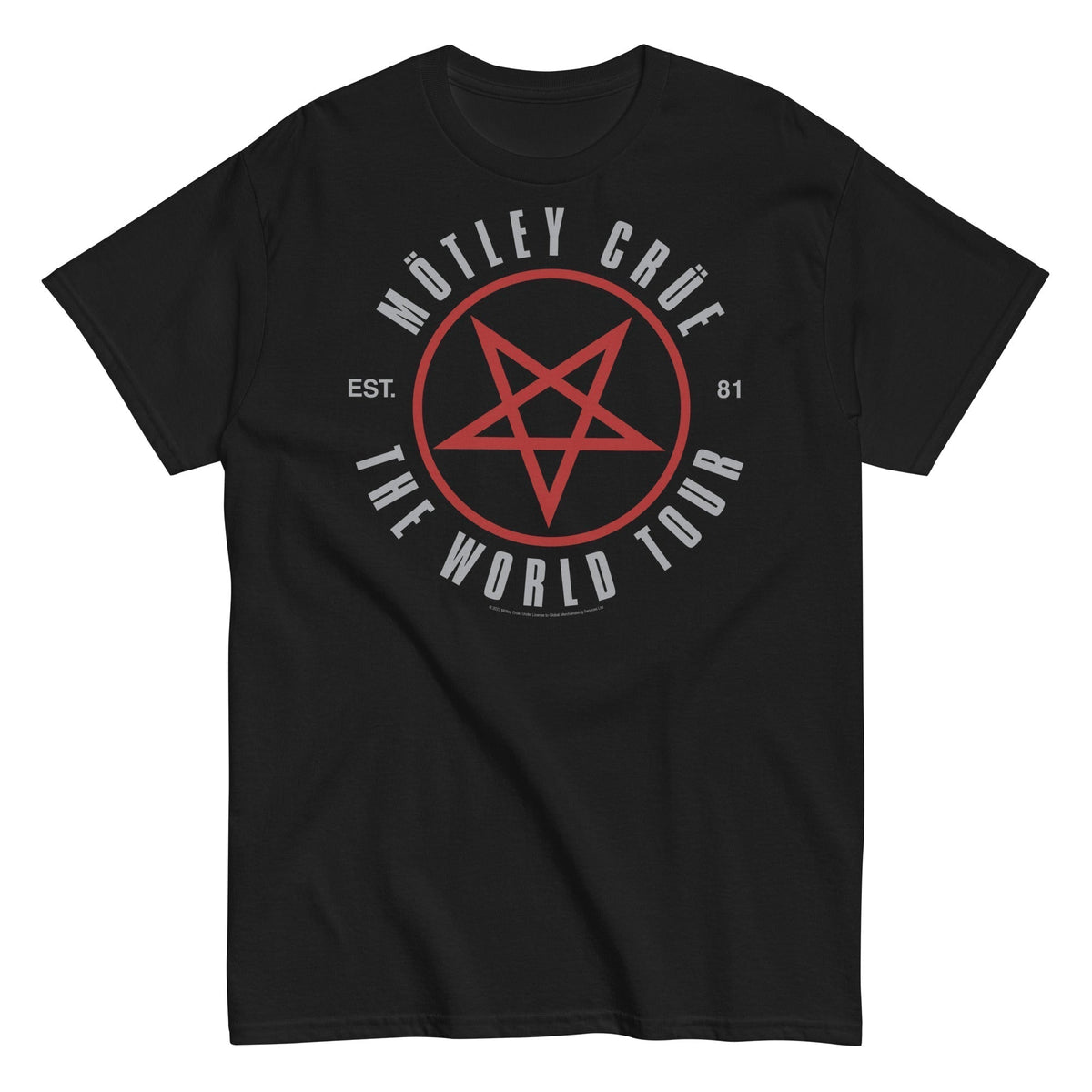 MerchMoment Motley Crue - The World Tour Mens T Shirt Officially Licensed