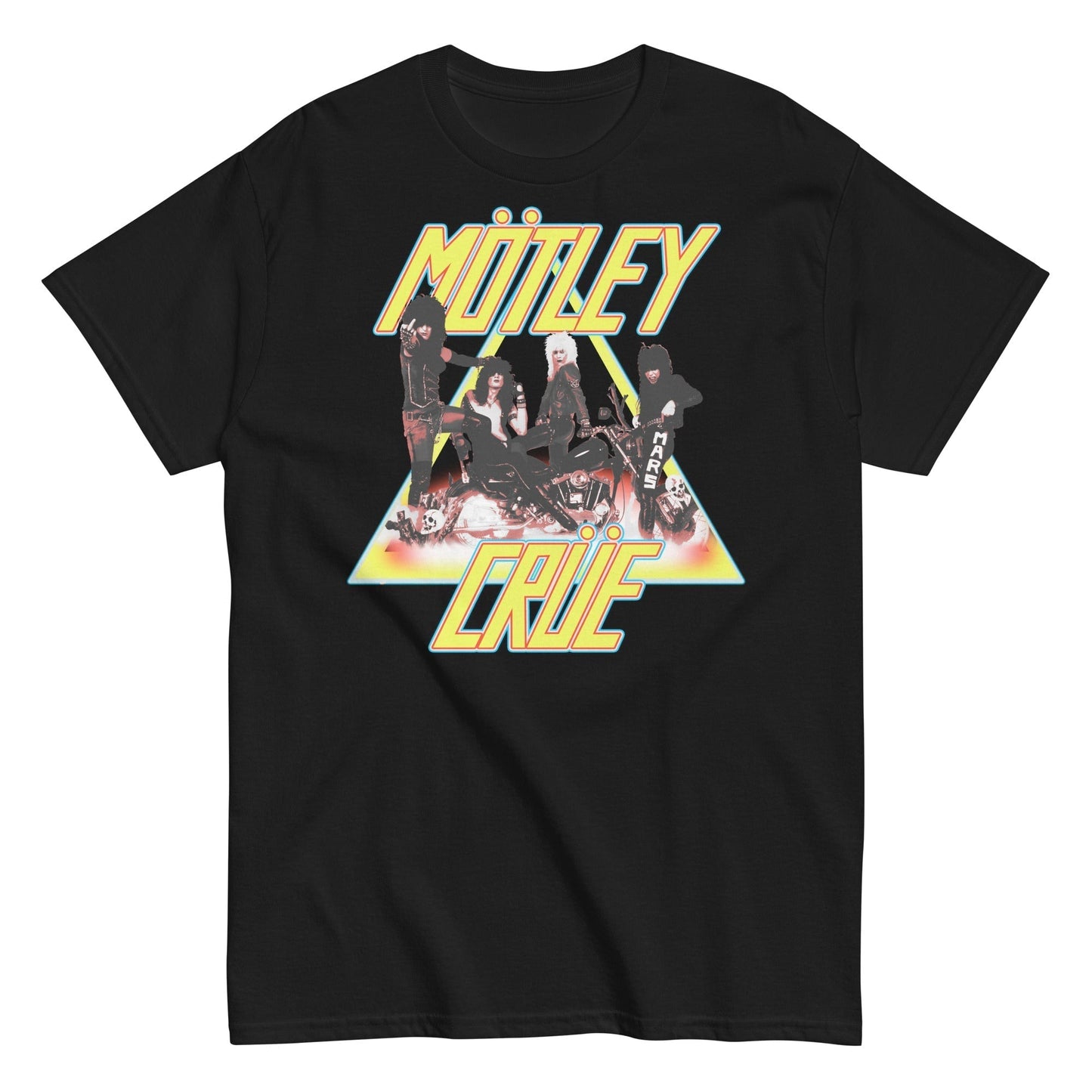MerchMoment Motley Crue - Triangle Logo Mens T Shirt Officially Licensed