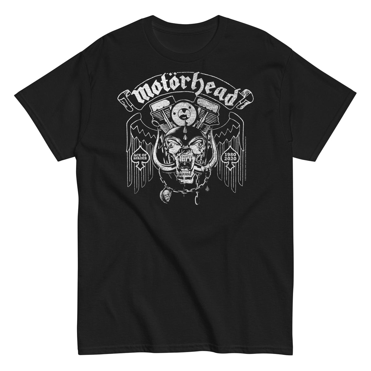 MerchMoment Motorhead - 40 Aces Mens T Shirt Officially Licensed