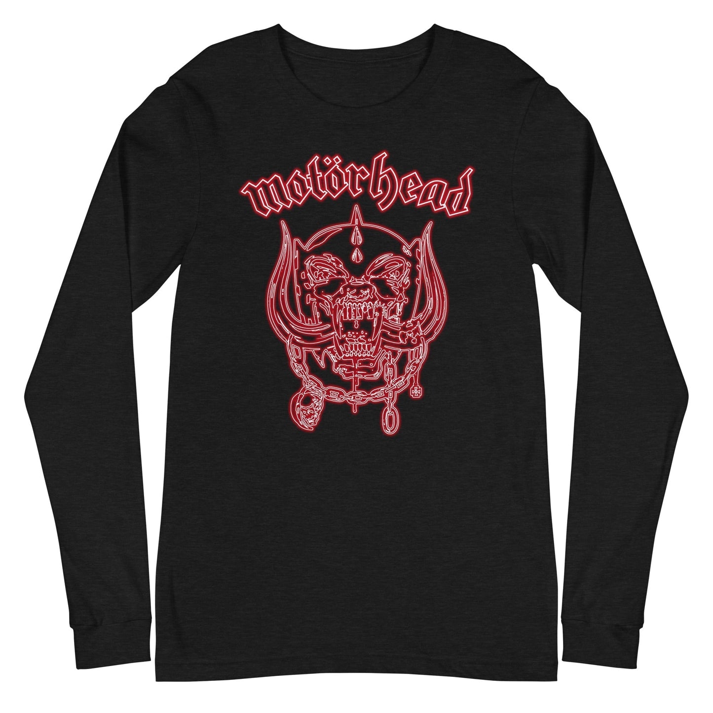 MerchMoment Motorhead - Neon Red Warpig Long Sleeve Shirt Officially Licensed
