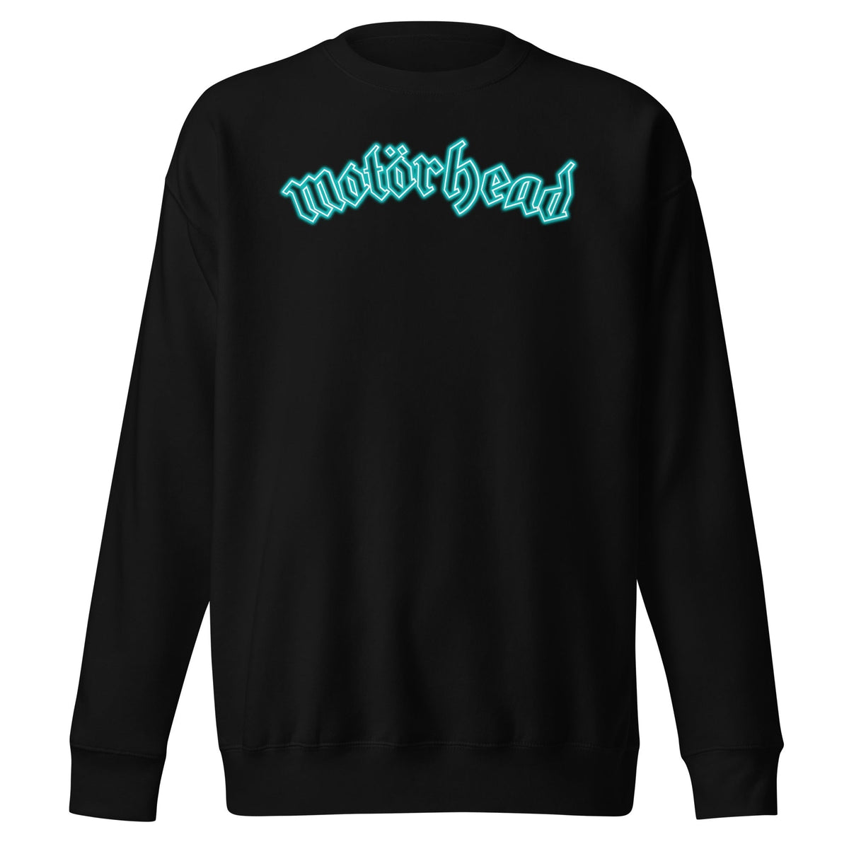 MerchMoment Motorhead - Neon Teal Moon Crewneck Sweatshirt Officially Licensed