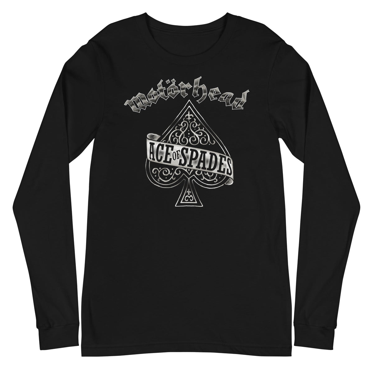 MerchMoment Motorhead - Silver Ace Long Sleeve Shirt Officially Licensed