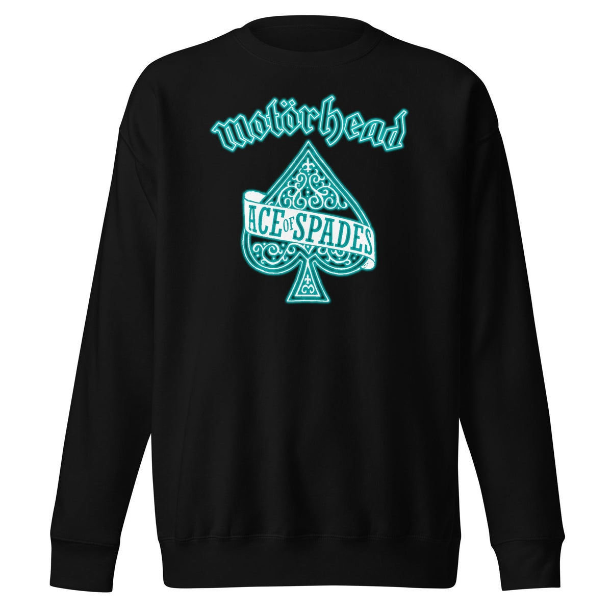 MerchMoment Motorhead - Teal Ace Crewneck Sweatshirt Officially Licensed