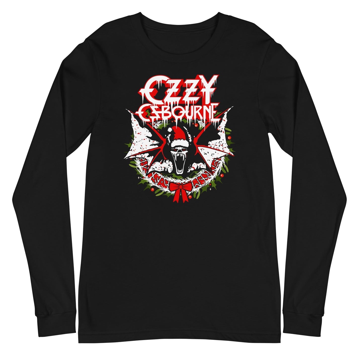 MerchMoment Ozzy Osbourne - Christmas Long Sleeve Shirt Officially Licensed