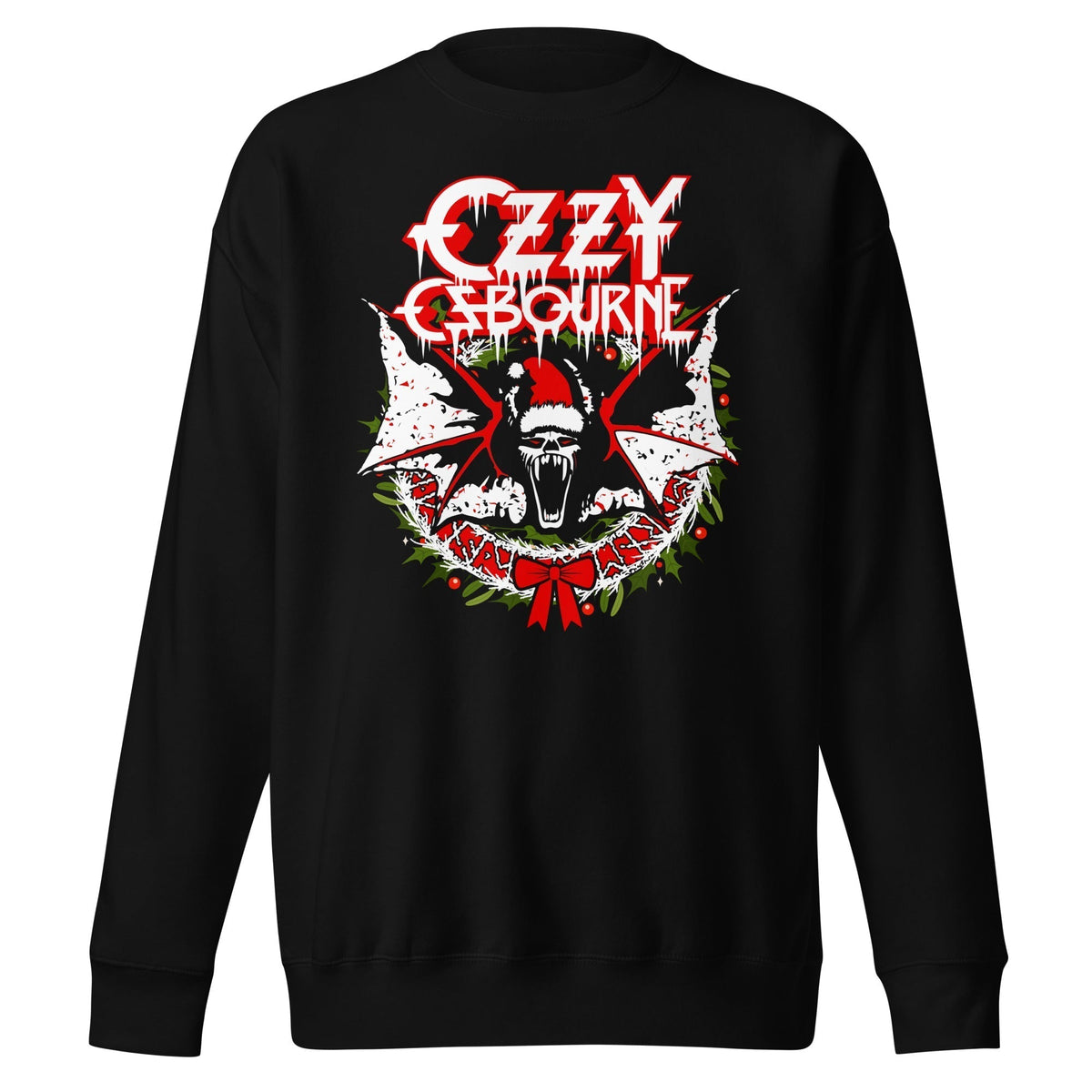 MerchMoment Ozzy Osbourne - Christmas Crewneck Sweatshirt Officially Licensed