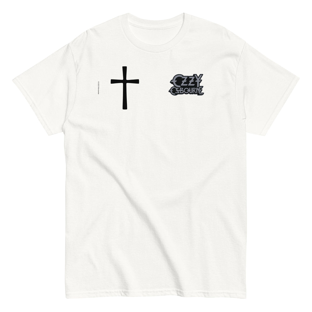MerchMoment Ozzy Osbourne - Cross Logo Mens T Shirt Officially Licensed