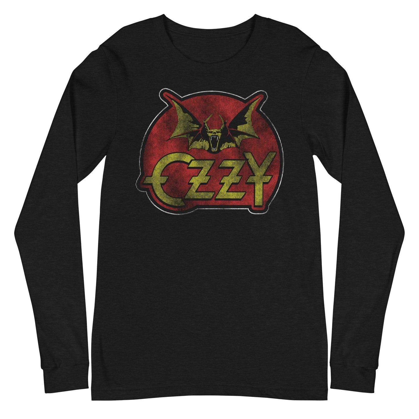 MerchMoment Ozzy Osbourne - Flaming Bat Long Sleeve Shirt Officially Licensed