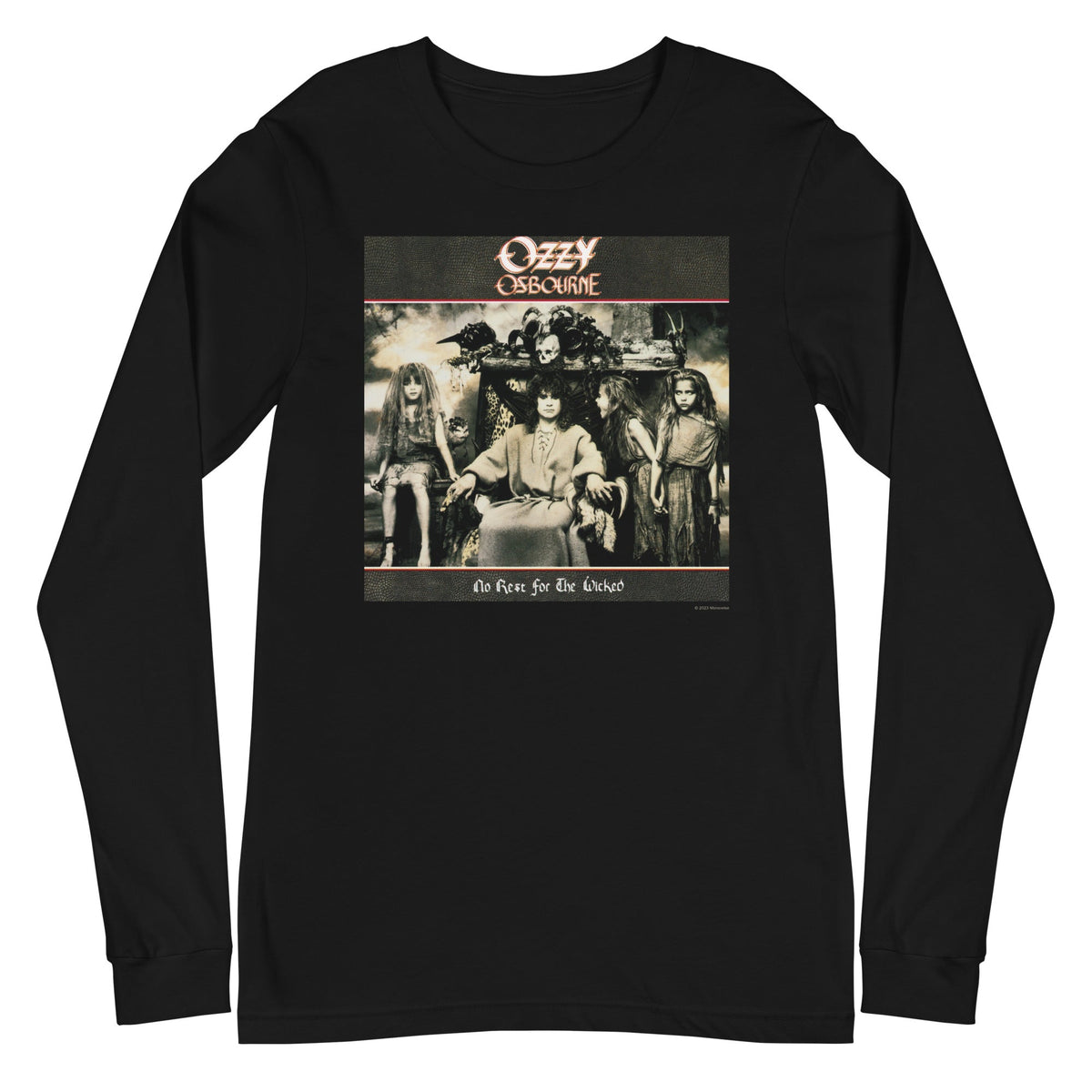 MerchMoment Ozzy Osbourne - No Rest for the Wicked Long Sleeve Shirt Officially Licensed