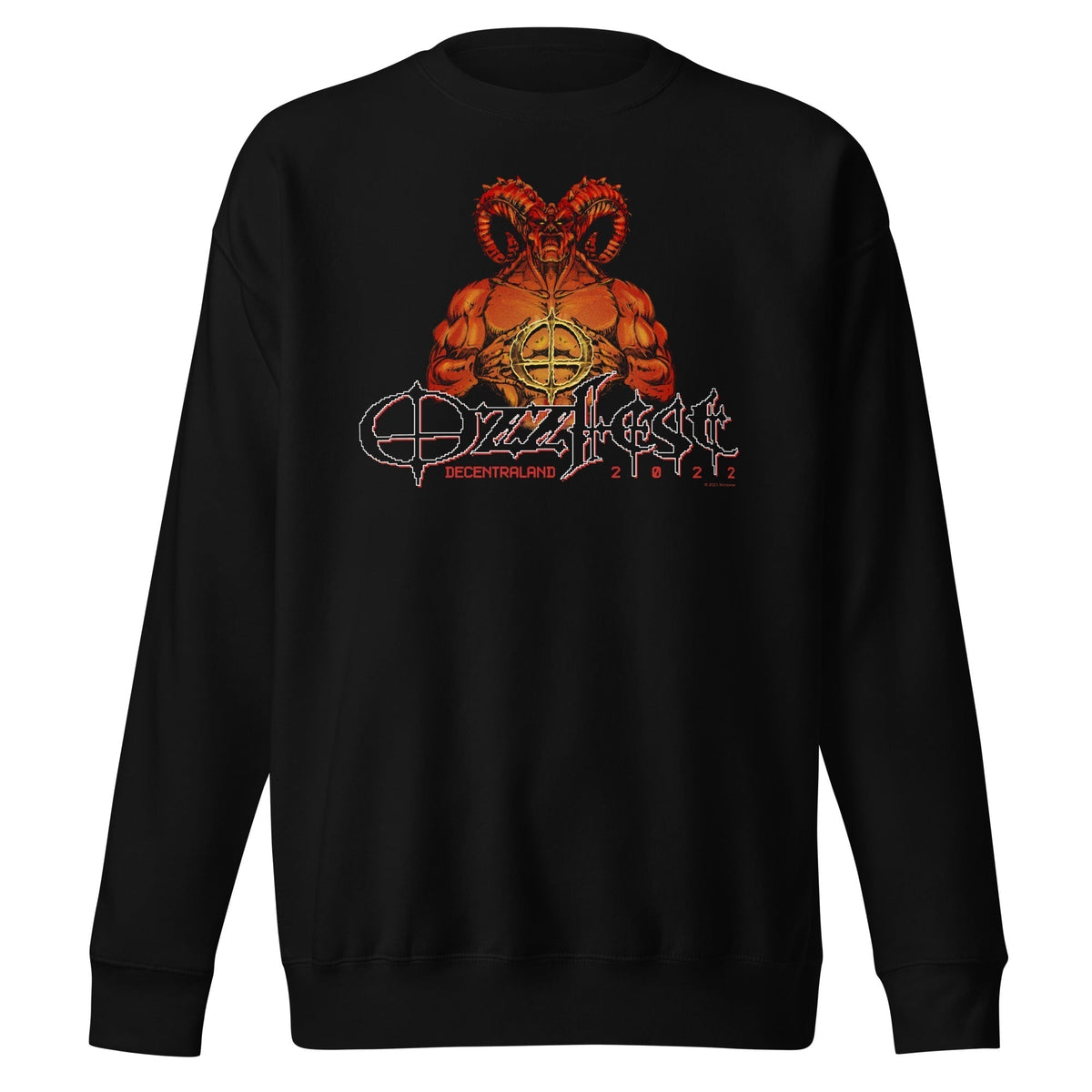 MerchMoment Ozzy Osbourne - Ozzfest Crewneck Sweatshirt Officially Licensed