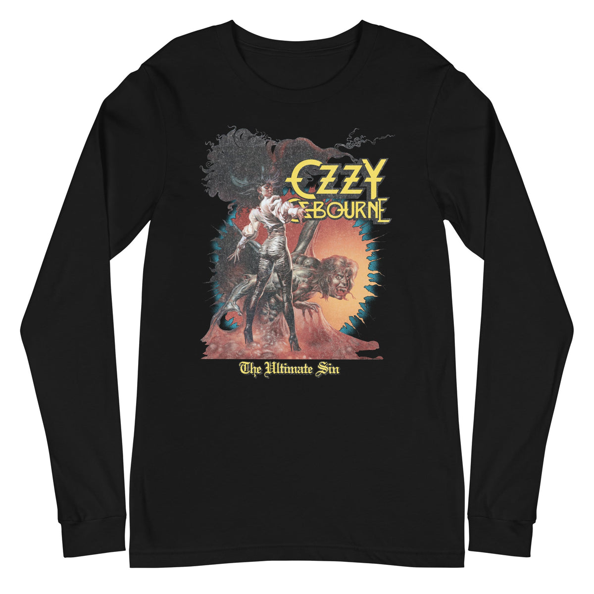 MerchMoment Ozzy Osbourne - The Ultimate Sin Long Sleeve Shirt Officially Licensed