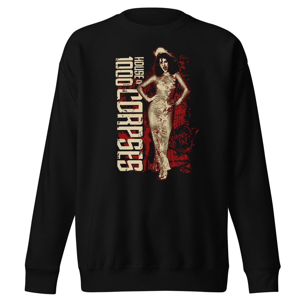 MerchMoment Rob Zombie - Dead Bride Crewneck Sweatshirt Officially Licensed