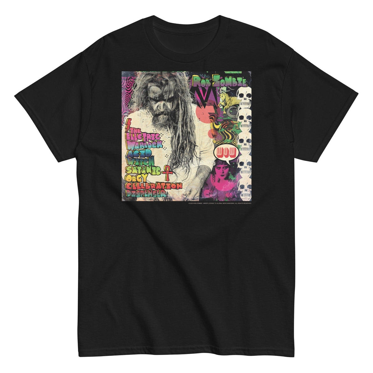 MerchMoment Rob Zombie - Electric Acid Mens T Shirt Officially Licensed