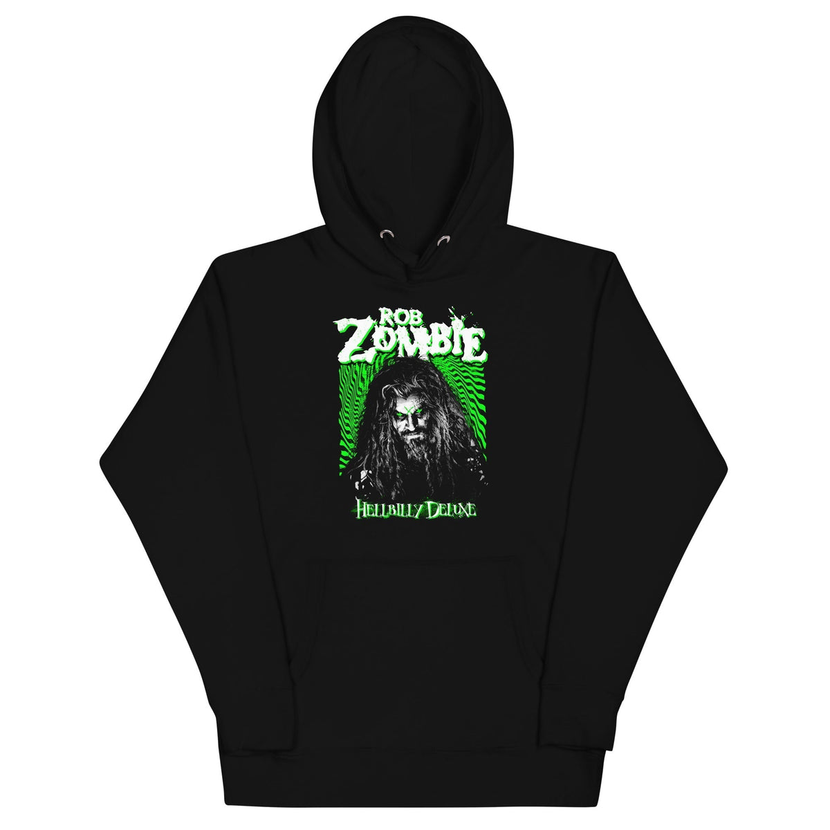 MerchMoment Rob Zombie - Hellbilly Green Hoodie Sweatshirt Officially Licensed