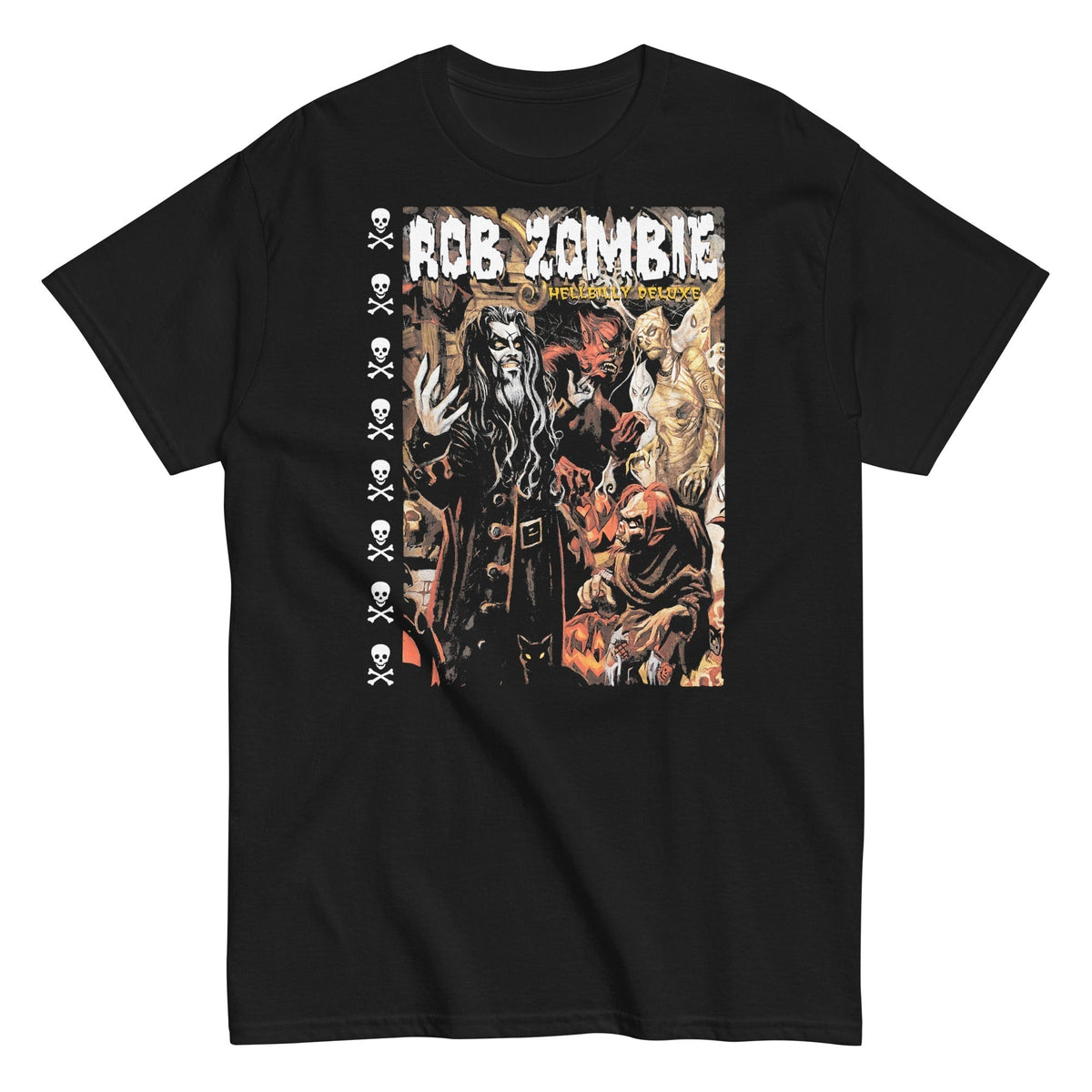 MerchMoment Rob Zombie - Hellbilly Mural Mens T Shirt Officially Licensed