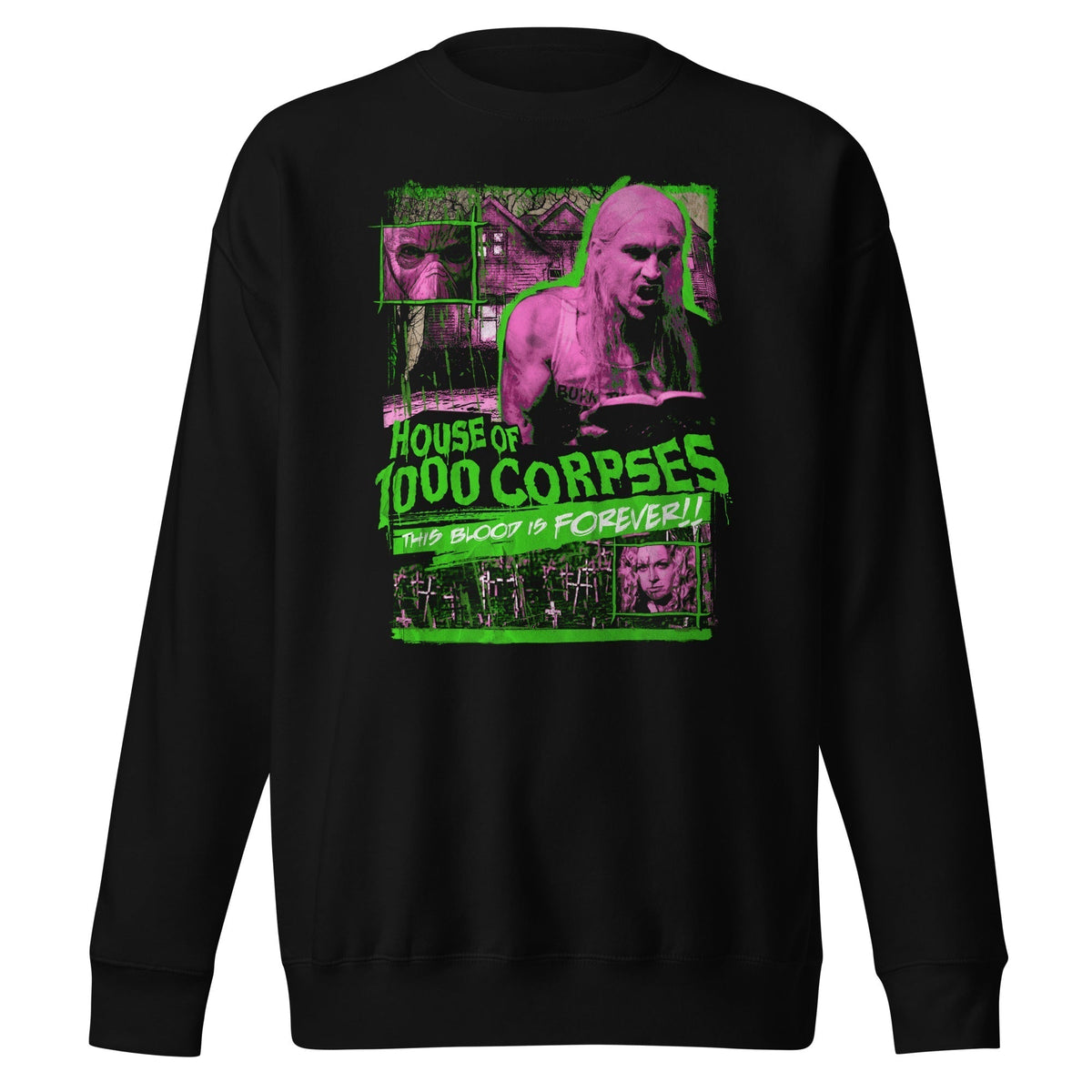 MerchMoment Rob Zombie - House of 1000 Corpses Crewneck Sweatshirt Officially Licensed