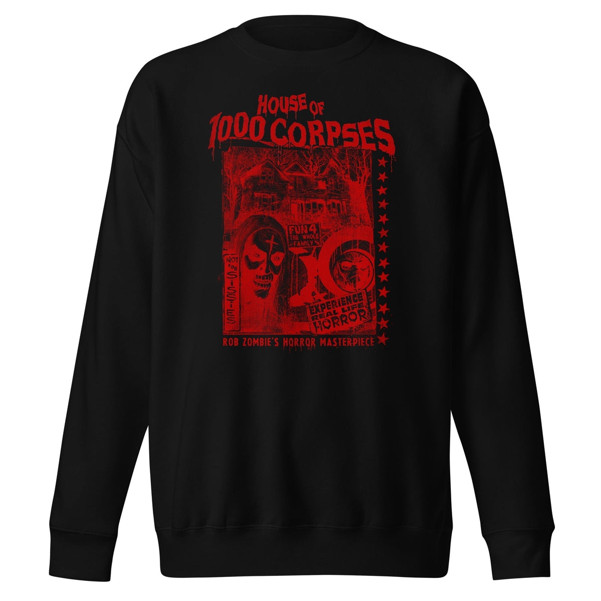 MerchMoment Rob Zombie - Red Corpses Crewneck Sweatshirt Officially Licensed