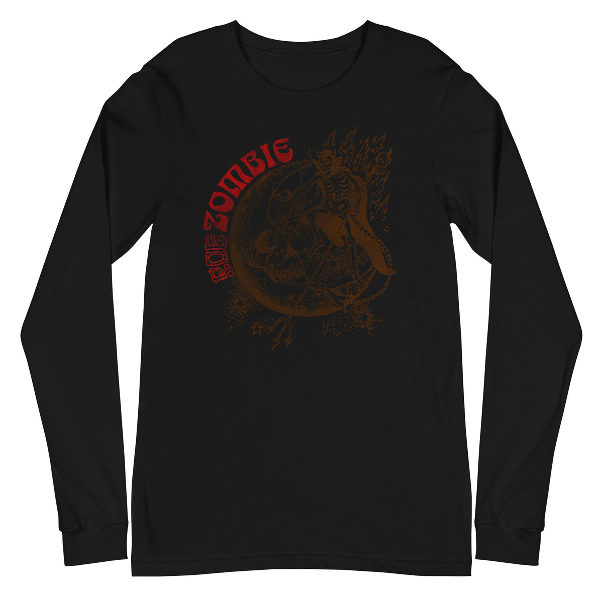 MerchMoment Rob Zombie - Red Rob Long Sleeve Shirt Officially Licensed
