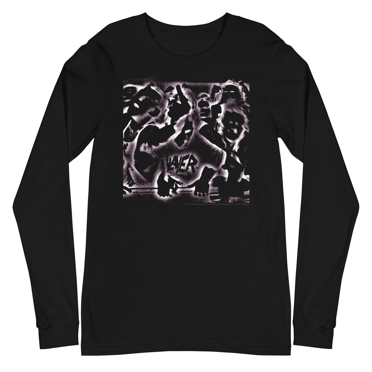 MerchMoment Slayer - Abstract Logo Long Sleeve Shirt Officially Licensed