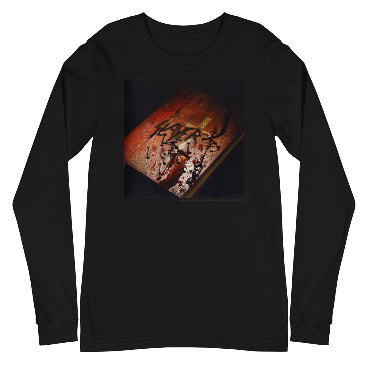 MerchMoment Slayer - Bible Logo Long Sleeve Shirt Officially Licensed