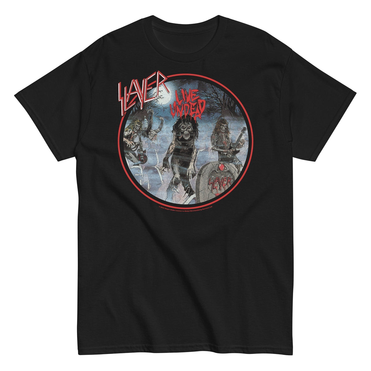 MerchMoment Slayer - Death Rock Mens T Shirt Officially Licensed