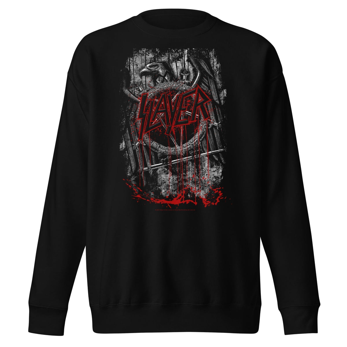 MerchMoment Slayer - Eagle Logo Crewneck Sweatshirt Officially Licensed