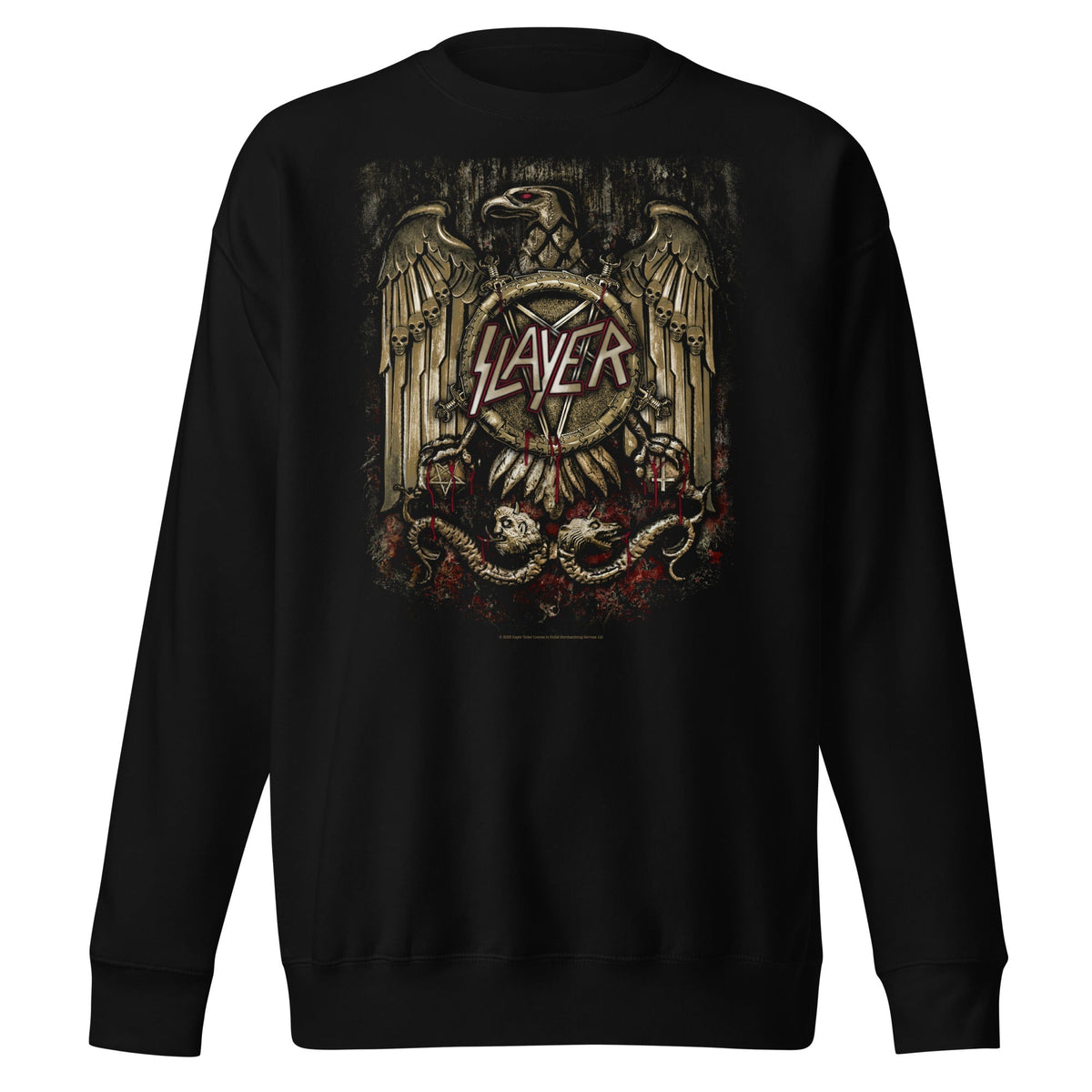MerchMoment Slayer - Eagle Statue Crewneck Sweatshirt Officially Licensed