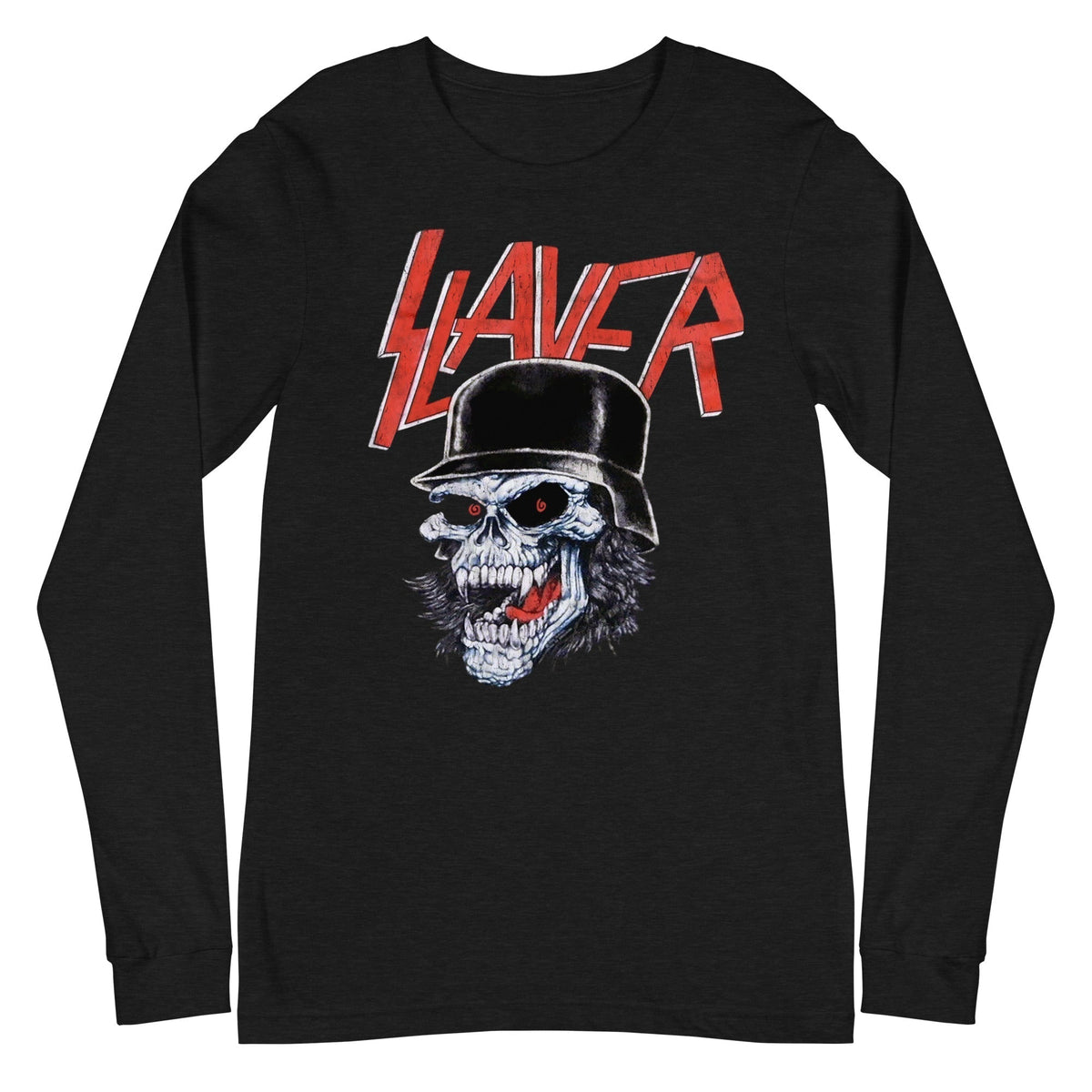 MerchMoment Slayer - Helmet Skull Long Sleeve Shirt Officially Licensed
