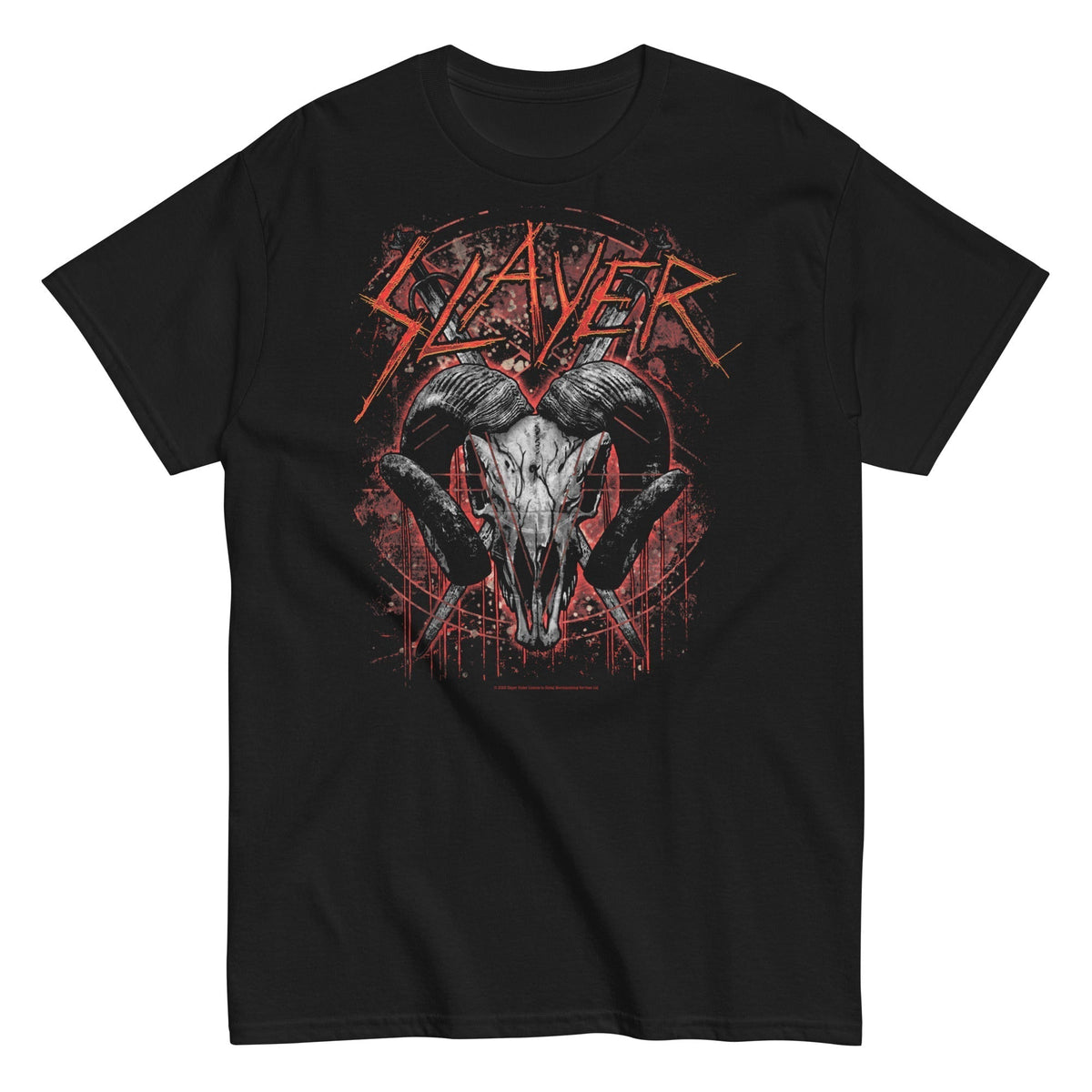 MerchMoment Slayer - Ram's Head Mens T Shirt Officially Licensed