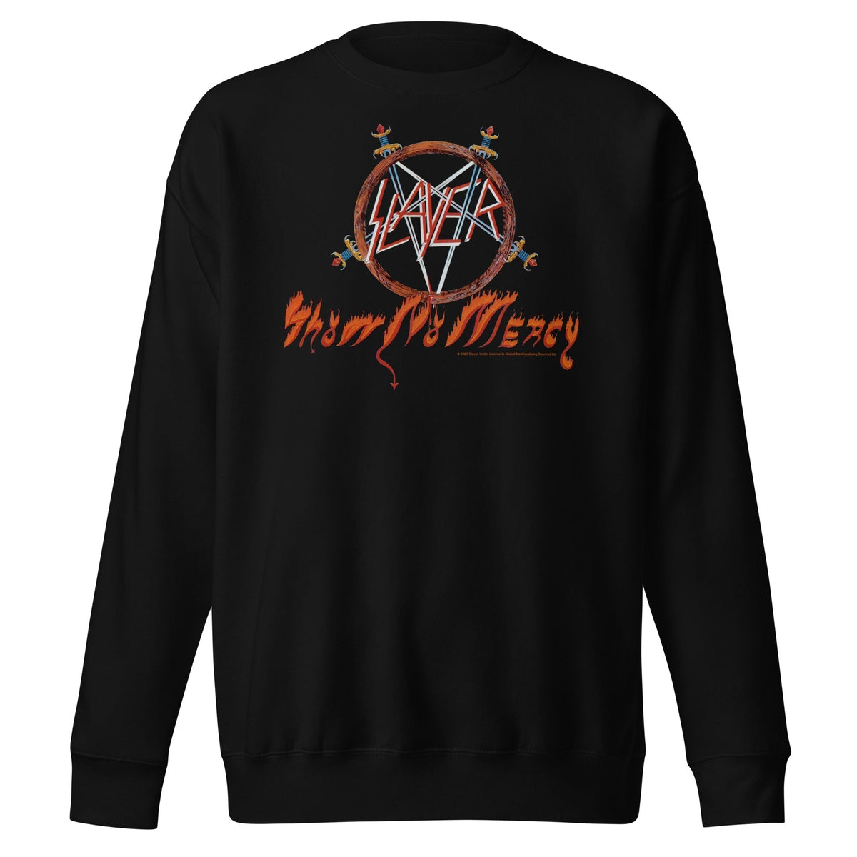 MerchMoment Slayer - Show No Mercy Crewneck Sweatshirt Officially Licensed