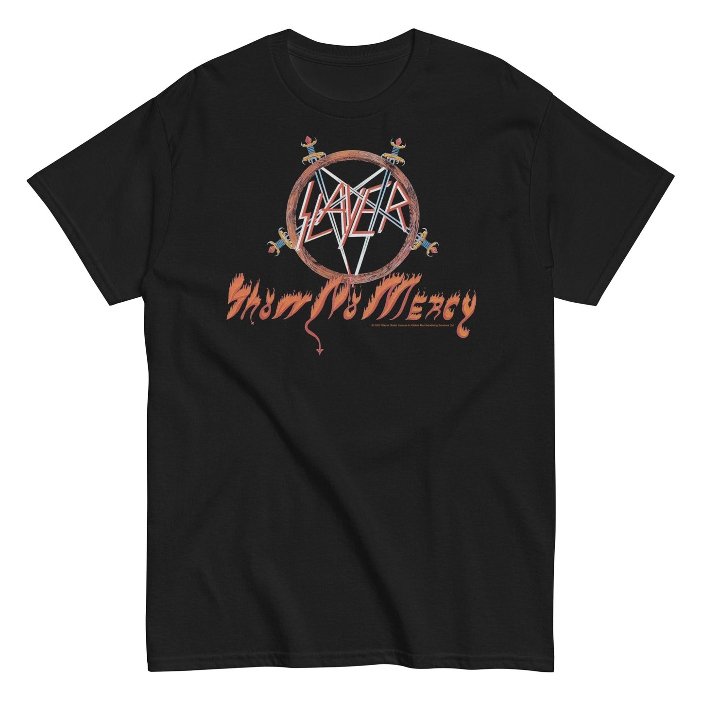 MerchMoment Slayer - Show No Mercy Mens T Shirt Officially Licensed