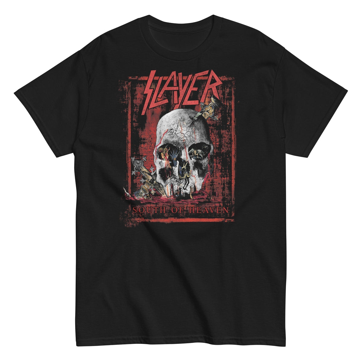 MerchMoment Slayer - South of Heaven Mens T Shirt Officially Licensed