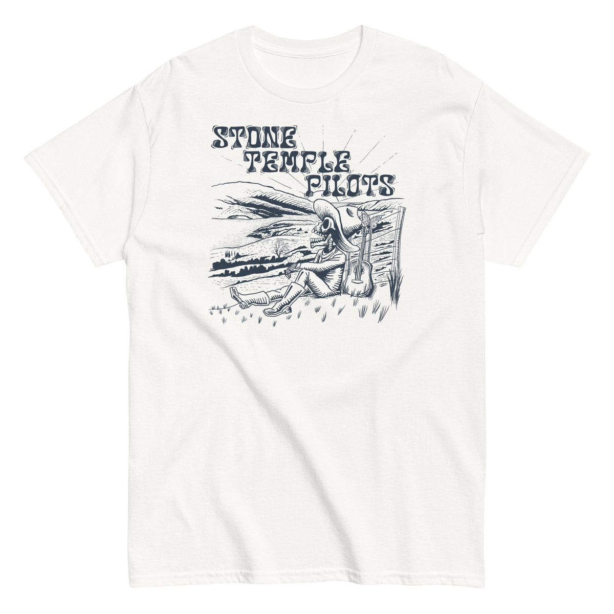 MerchMoment Stone Temple Pilots - Out West Mens T Shirt Officially Licensed