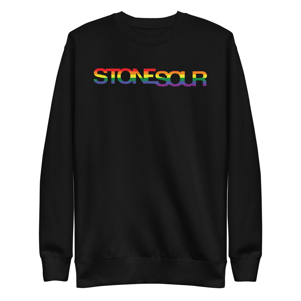 MerchMoment Stone Temple Pilots - StoneSour Rainbow Crewneck Sweatshirt Officially Licensed