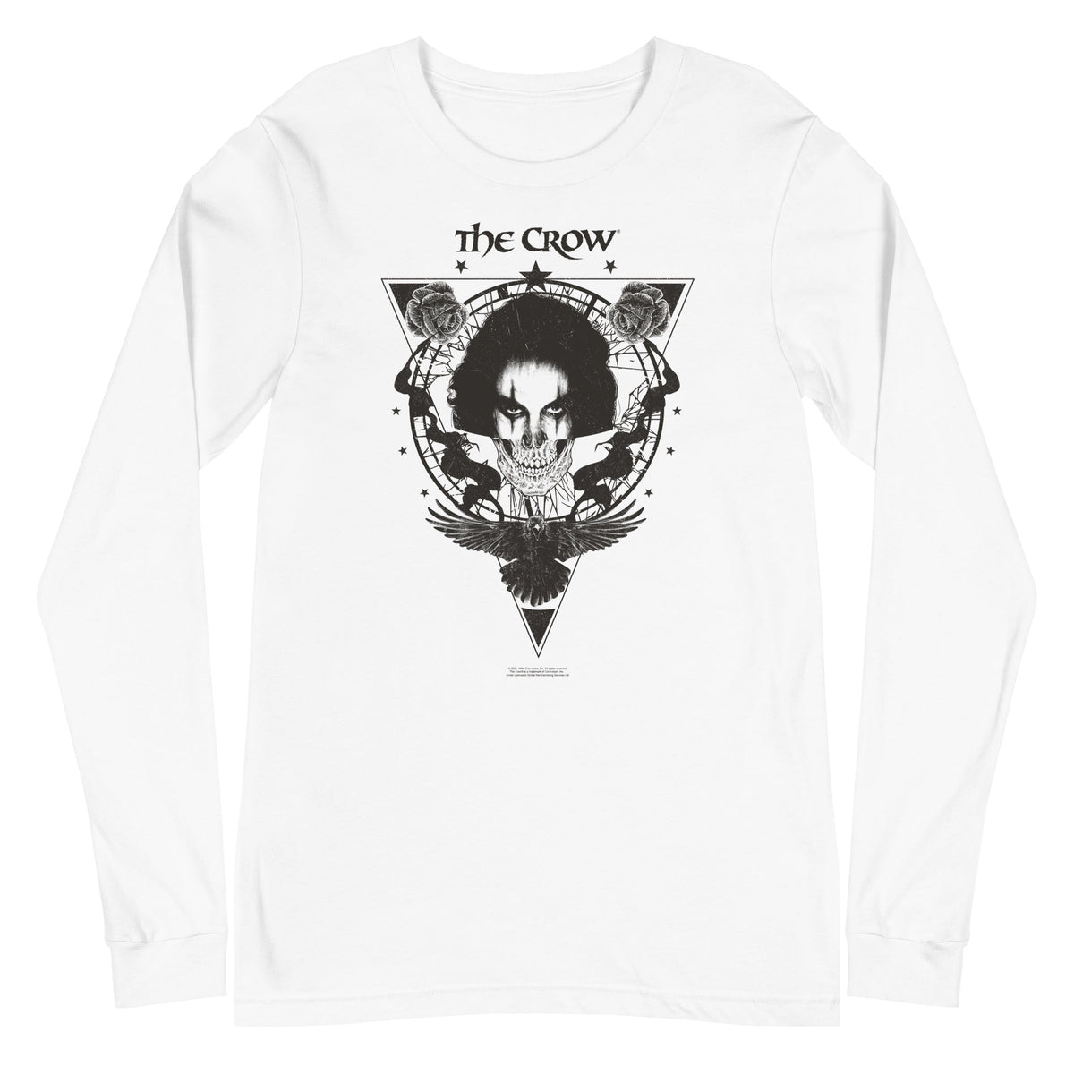 MerchMoment The Crow - Badge Emblem Long Sleeve Shirt Officially Licensed