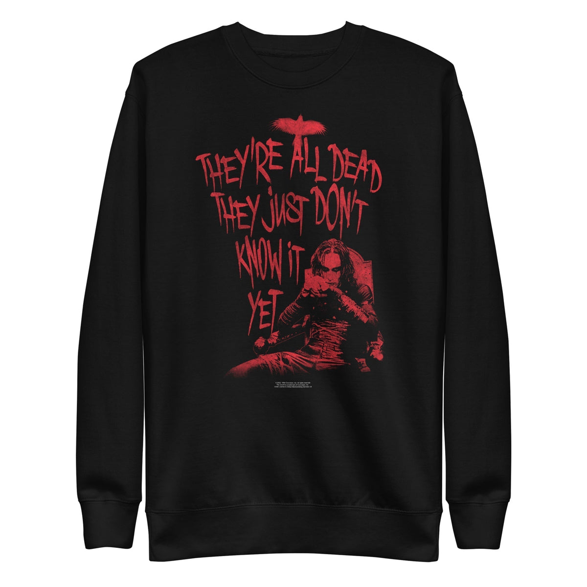 MerchMoment The Crow - Do They Know? Crewneck Sweatshirt Officially Licensed