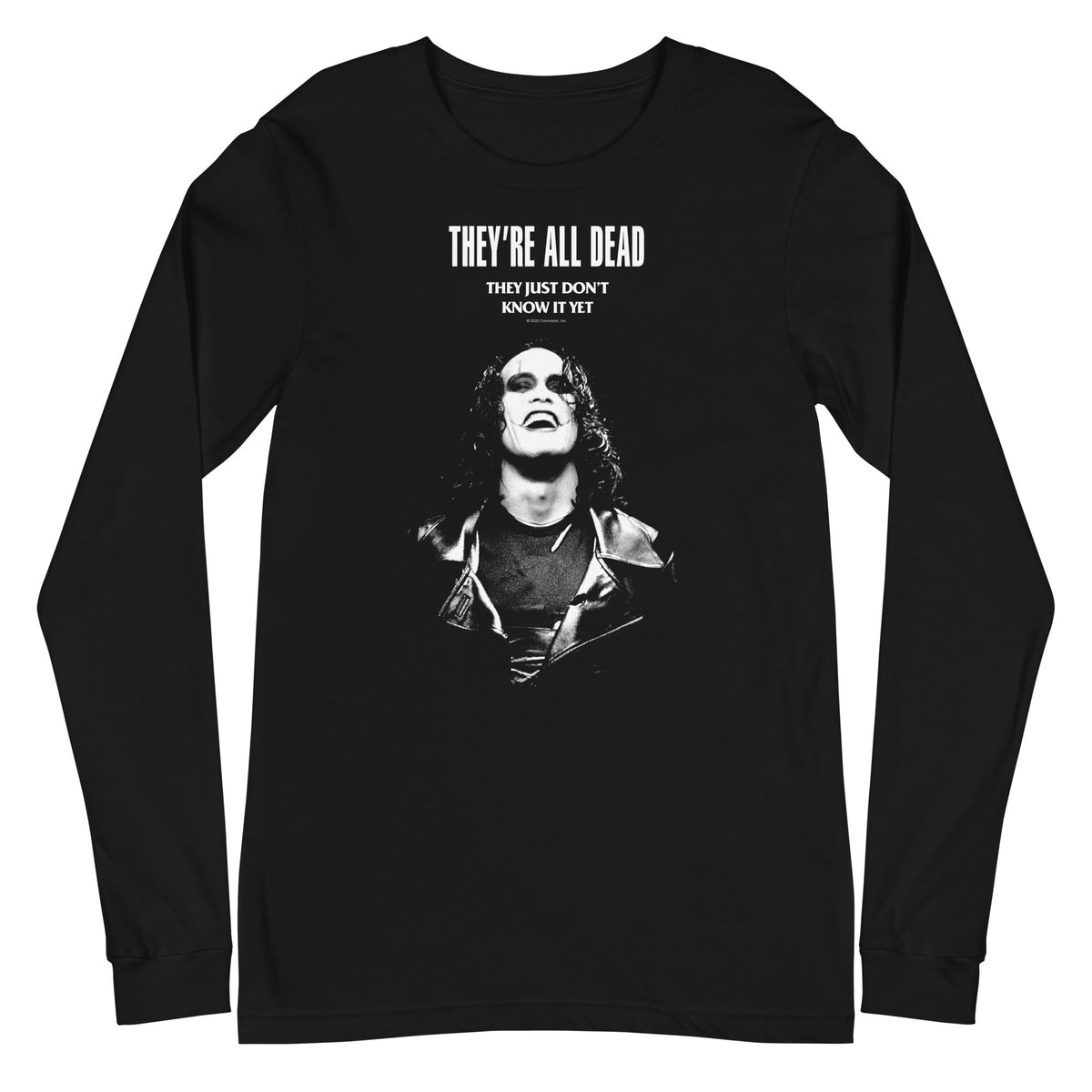 MerchMoment The Crow - Profile Long Sleeve Shirt Officially Licensed