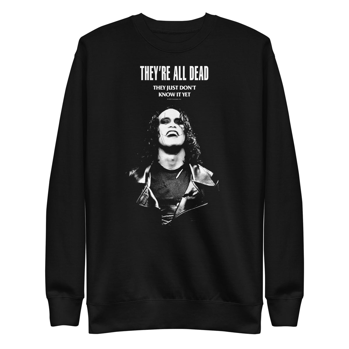 MerchMoment The Crow - Profile Crewneck Sweatshirt Officially Licensed
