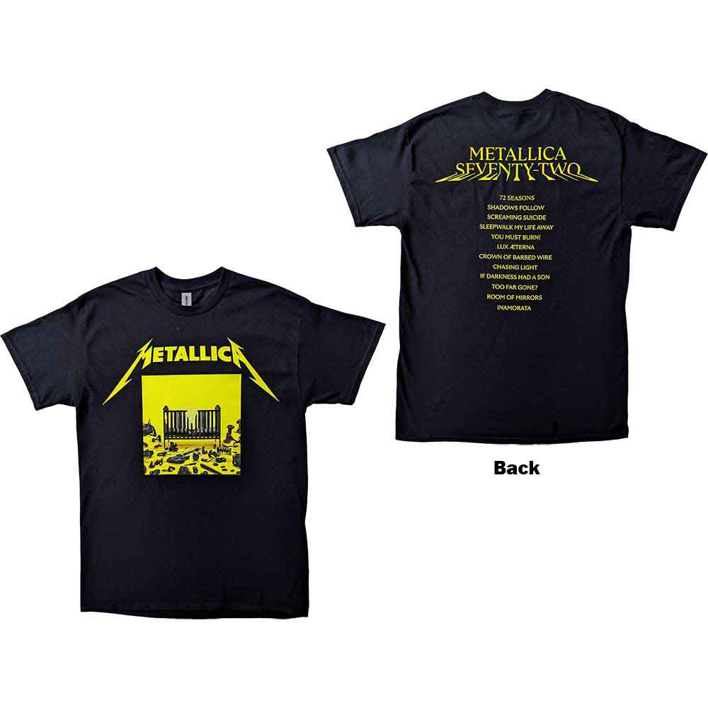 Metallica 72 Seasons Squared Cover Mens T Shirt Officially Licensed
