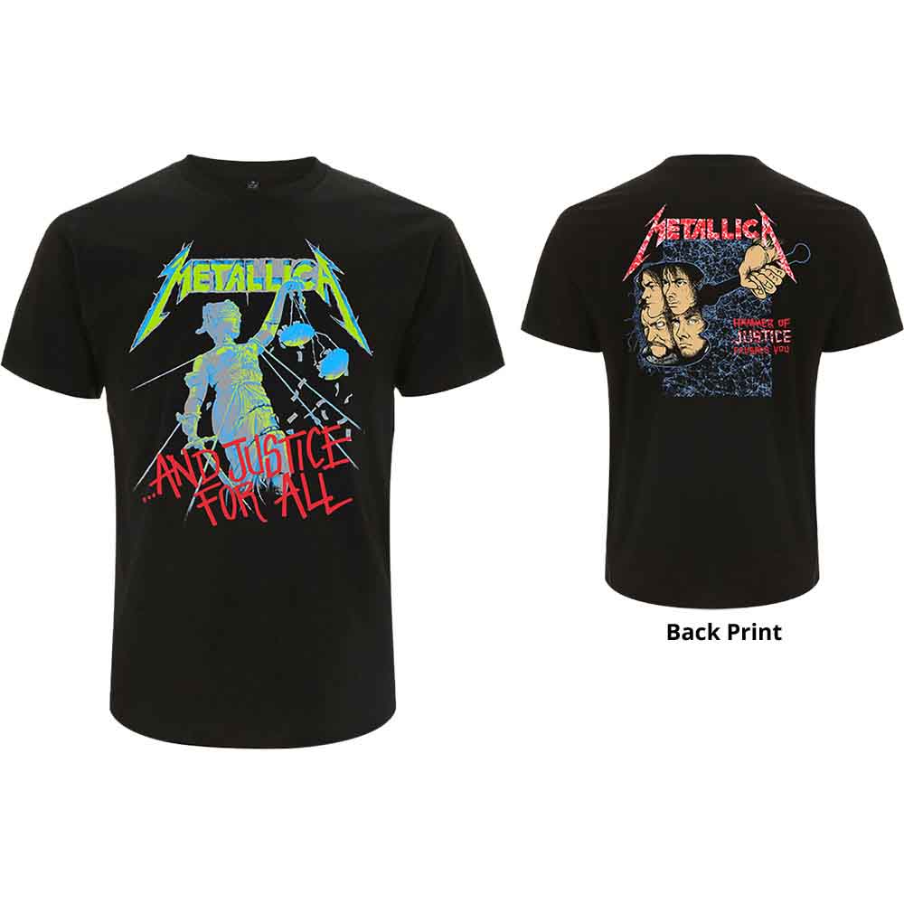 Metallica And Justice For All (Original) Mens T Shirt Black Officially Licensed