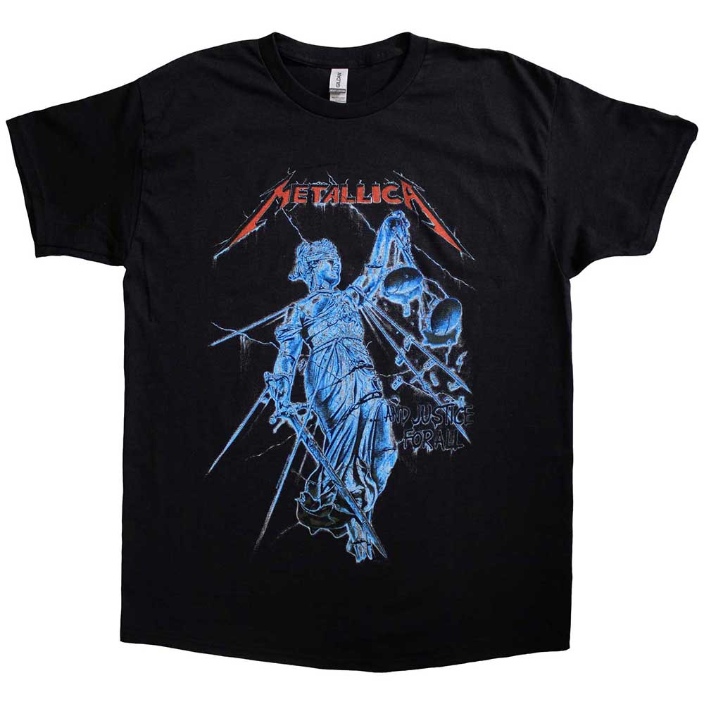 Metallica Blue Justice Mens T Shirt Officially Licensed
